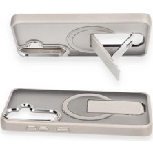 SiHako Newface Galaxy S24 Tork Magsafe Standlı Kapak - Derin Mor