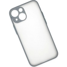 SiHako Newface Iphone 15 Kılıf Montreal Silikon Kapak - Gri
