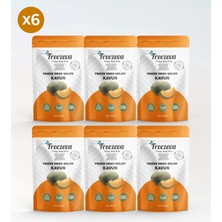 Freezeva 6'lı Paket Dondurularak Kurutulmuş Kavun (Freeze Dried Kavun) Freeze Dry Kavun Kurusu 6X15 gr
