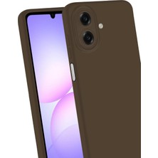 SiHako Newface Galaxy A07 4g First Silikon - Kahverengi