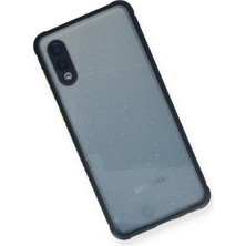 SiHako Newface Galaxy A02 Kılıf Miami Şeffaf Silikon - Lacivert