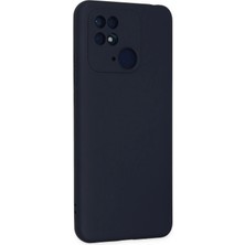 SiHako Newface Redmi 10C Kılıf Nano Içi Kadife Silikon - Lacivert