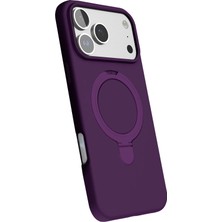 SiHako Newface Iphone 17 Magsafe Standlı Kapak - Derin Mor