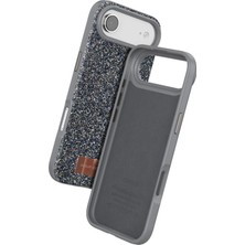 SiHako Onegif Iphone 17 Air Bright Simli Kapak - Gümüş