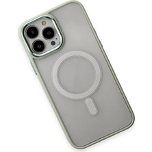 SiHako Newface Iphone 15 Kılıf Room Magneticsafe Silikon - Su Yeşili