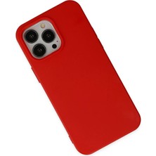 SiHako Newface Iphone 14 Kılıf Nano Içi Kadife Silikon - Kırmızı