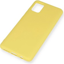 SiHako Newface Galaxy A51 Kılıf Nano Içi Kadife Silikon - Sarı