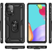 Najmaddin Newface Samsung Galaxy A33 5g Kılıf Sofya Yüzüklü Silikon Kapak - Siyah