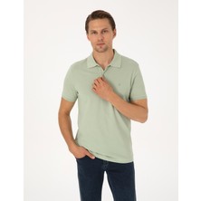 Pierre Cardin Erkek Yeşil Slim Fit Basic Tişört 50325323-VR016
