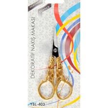 Calperia Nakış Makası Dekoratif Altın Kanat YBL-403 Model 17