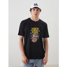 Lc Waikiki Yeni Sezon Bisiklet Yaka Star Wars Baskılı Penye Erkek Tişört