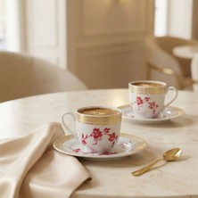 Güral Porselen Sami 4 Parça 2 Kişilik Kahve Fincan Takımı 170 cc