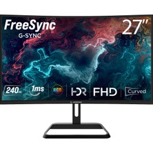 Rampage Xyra XR27C240F 27'' 240Hz Fast Va Fhd Freesync/gsync Rgb R1500 Curved Oyuncu Monitörü