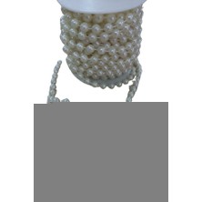 Calperia Sıralı Yuvarlak Inci En 1 cm Krem 10 Metre