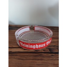 Hureggo Vintage ''reininghouse Bier ''yazılı Büyük Boy Cam Kültablası & Çap 16 cm