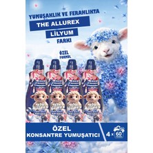 The Allurex Özel Konsantre Yumuşatıcı 1440 ml Lilyum Bahçesi Doğal Kokusu 4 Lü