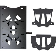 Gp Kompozit Yamaha Nmax 125 / 155 2021-2026 Uyumlu Pratik Tak-Çıkar Kızaklı Arka Çanta Demiri Siyah