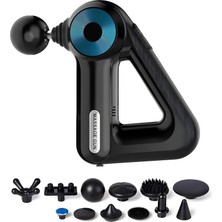 CoverZone M28 | Derin Doku Masaj Aleti 12 Başlıklı 6 Kademeli Titreşimli Ultra Sessiz Ergonomik Tasarım 5 Saat Uzun Batarya Boyun Sırt Bel Bacak Spor Sonrası Masaj Cihazı