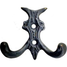 Calperia Antika Tarz Dekoratif Pirinç Koç Çiftli Askı - 50X55MM, Oksit