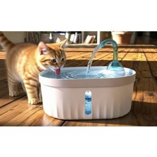 Otomatik Kedi Köpek Su Pınarı Su Çeşmesi Ultra Sessiz Su Şelalesi