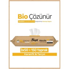 Sleepy Bio Çözünür Yüzey Temizlik Havlusu&mendili Karanfil&tarçın 3X50 (150 Yaprak)