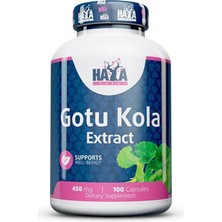 Haya Labs Gotu Kola Extract 100 Kapsül | Hafıza & Dolaşım Destek | Bitkisel Ekstrakt