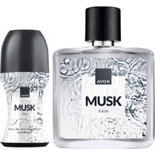 Avon Musk Rain Erkek Parfüm ve Rollon Paketi
