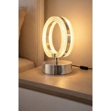 Ecrin Modern Masa Lambası Enerji Tasarruflu Dekoratif LED Abajur(Gün Işığı)Yatak Odası Çalışma Odası