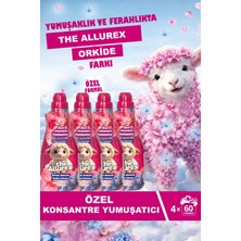 The Allurex Özel Konsantre Yumuşatıcı 1440 ml Orkide Bahçesi Doğal Kokusu 4 Lü
