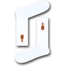 Neşeli Çoraplar Ch*vas Nakışlı Unisex Atletik Çorap