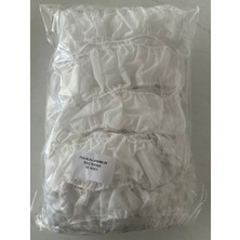 Tek Kullanımlık Kozmetik Saç Bandı , Beyaz , Lastikli , Nonwoven ,30 Gsm