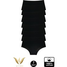 wcreas Yüksek Bel Pamuklu Kadın Külot, 7'li Paket Pamuklu Yumuşak Kumaş Kadın Külot