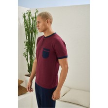 Kly Erkek Midi Yaka Pijama Takım Konforlu Uyku