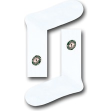 Jeton Nakışlı Unisex Atletik Çorap