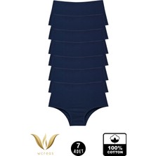 wcreas Yüksek Bel Pamuklu Kadın Külot, 7'li Paket Pamuklu Yumuşak Kumaş Kadın Külot