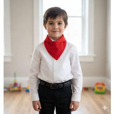 Eylülce Butik Bayrak Kirmizisi Fular 45*45 cm 1.kali̇tetok Kumaştan Di̇ki̇lmi̇şti̇r. (29 Eki̇m-23 Ni̇san-19 Mayis)