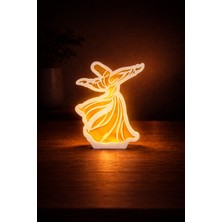 Fing Art Semazen Tasarımlı Ev ve Ofis Dekoru - Ramazan Temalı Tealight Mumluk (Tealight Mum Hediye)