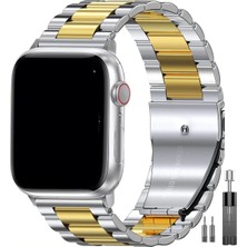 PSGT Apple Watch Uyumlu S10-46MM & Seri 2/3/4/5/6/se/7/8/ultra (42/44/45/49)Mm Paslanmaz Modernfit