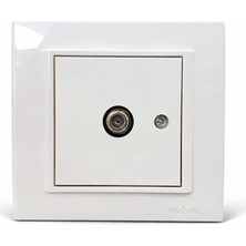 Ovivo 2ADET Krem Uydu Prizi(Tekli F Tipi Konöktör Sonlu)