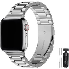 PSGT Apple Watch Uyumlu ( 38/40/41MM) ve SERI10 ve 11(42MM) Paslanmaz Çelik Modernfit