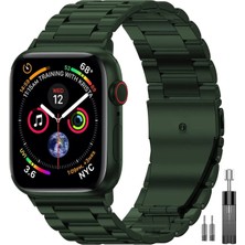 PSGT Apple Watch Uyumlu S10-46MM & Seri 2/3/4/5/6/se/7/8/ultra (42/44/45/49)Mm Paslanmaz Modernfit