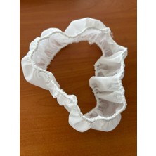 Tek Kullanımlık Kozmetik Saç Bandı , Beyaz , Lastikli , Nonwoven ,30 Gsm