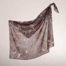 Piramit Naturel Eşarp | Düzensiz Doku