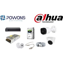 Powons Dahua 4 Kameralı Ahd Güvenlik Kamera Seti