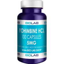 Biolab Yohimine Hcl 5 Mg – 100 Kapsül | Research Chemical | Laboratory Use Only | +21