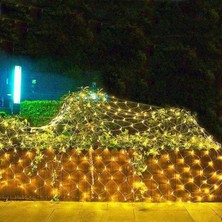 Oktay Sesal 2x2 Ağ LED Işık Gün Işığı Eklemeli 220V Fişli Örümcek Ağı Işığı Noel Aydınlatma