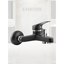 Elite Banyo Bataryası Musluğu Pirinç Gövde Sıcak Soğuk Çift Girişli Black Seri