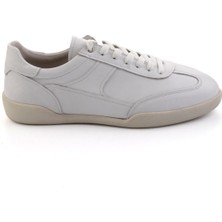Bambi Beyaz Hakiki Deri Erkek Sneaker E01396002403