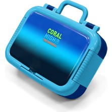 Coral High Kids Lacivert Mavi Renk Geçişli Desenli Paslanmaz Çelik Beslenme Kabı 39253