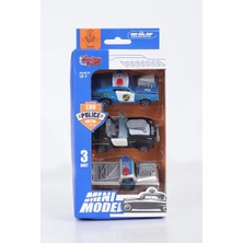 Vardem Oyuncak 3 Parça Çek Bırak Mini Model Metal Clasic Araba 1:64
